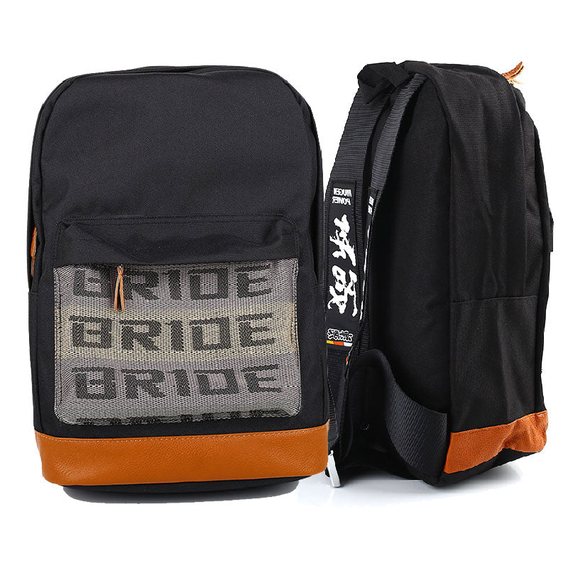 BRIDE Racing Backpack with Iconic Black Straps