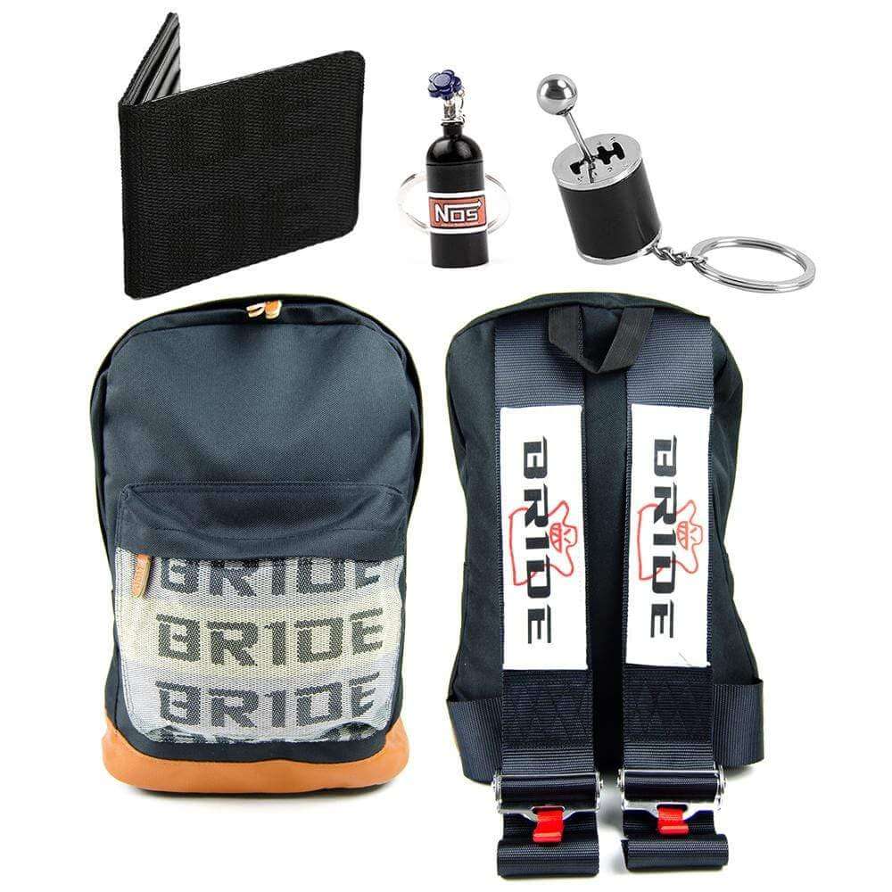 https://racingbackpacks.com/cdn/shop/products/Bride-backpack-with-black-racing-harness-shoulder-straps-and-Bride-pattern-on-the-front-pocket_-racing-backpack_-jdm-backpack_-black-bride-wallet-nos-bottle-keychain-and-black-gearshi_2000x.jpg?v=1644601275