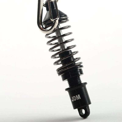 black coilover keychain, shock absorb, car keychain, jdm keyring, car guy gift