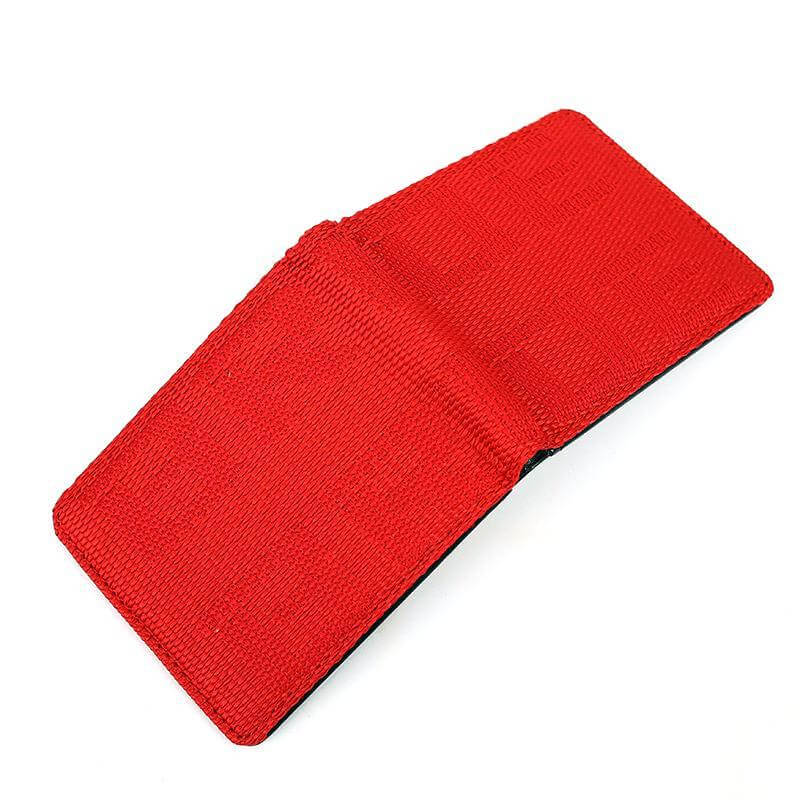 racing BRIDE wallet in red, car wallet, jdm wallet, racing seat material wallet