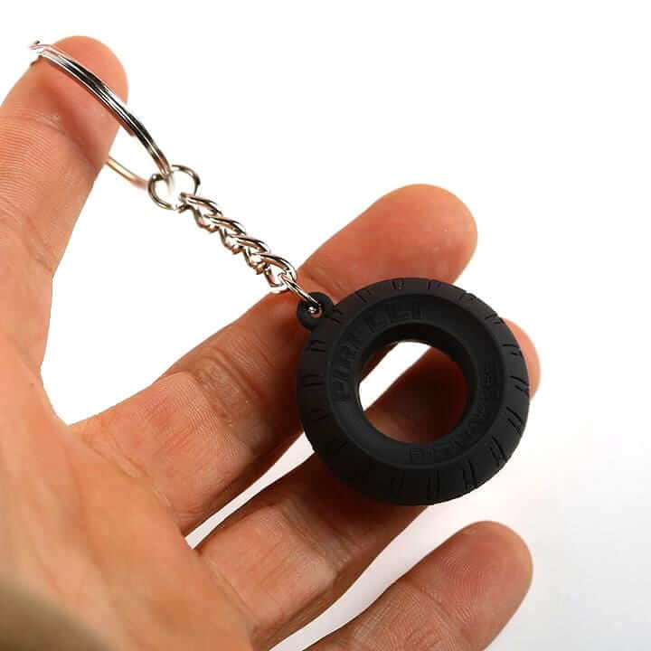 Racecar Tire Keychain - Perfect Gift for Car Lovers