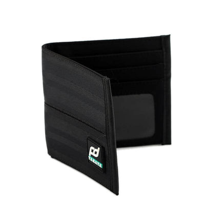 FD racing car wallet made of black seatbelt webbing fabric, jdm wallet