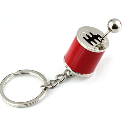 red gear shift keychain, jdm keychain, car keychain, car keyring, car guy gift