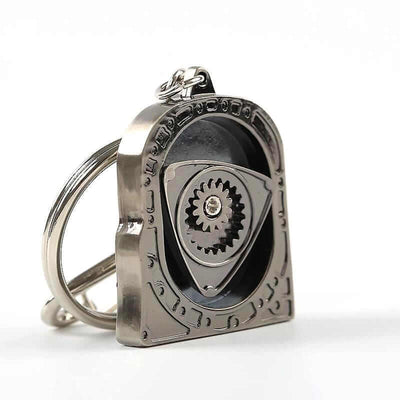 Rotary Engine keychain on white background, perfect gift for car enthusiasts, mechanics, or anyone who loves rotary engines