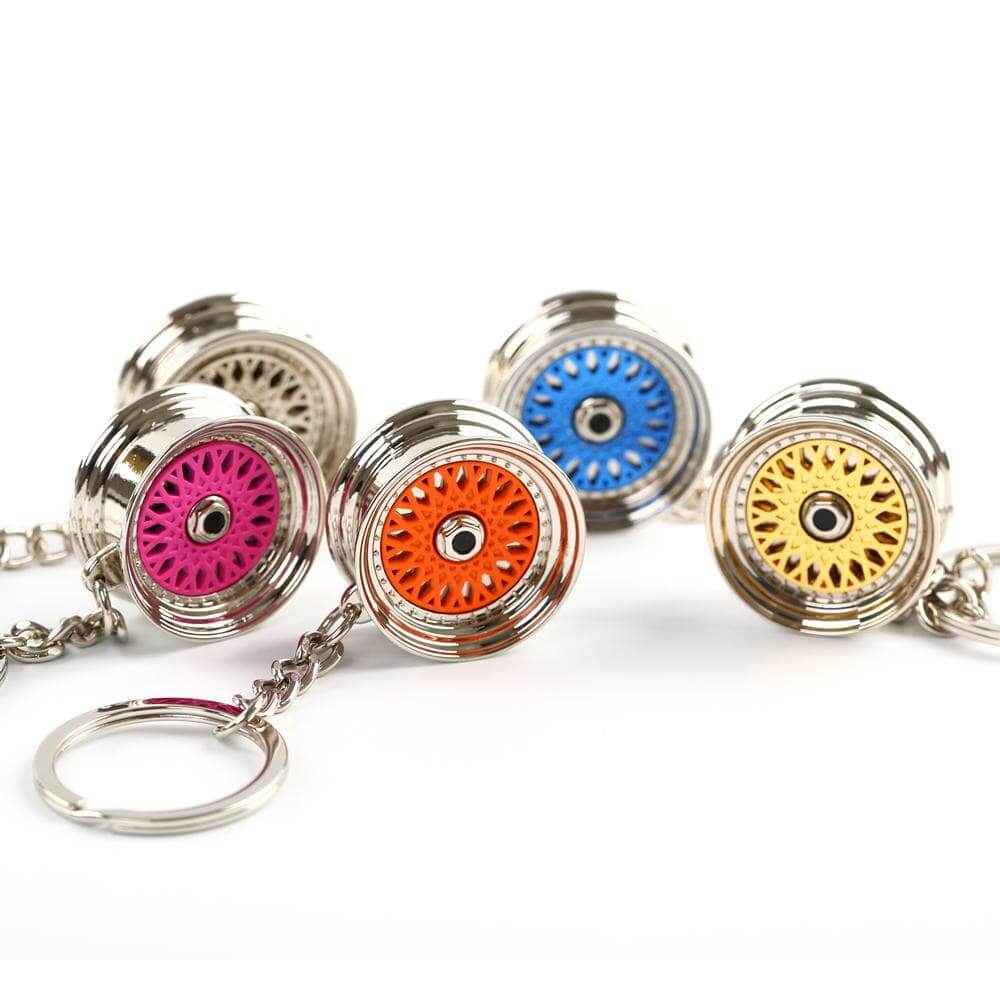 Mesh Wheel Keychain - Unique Gift for Car Enthusiasts