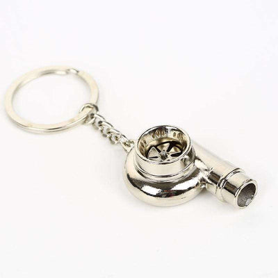 silver turbo whistle keychains, jdm keychains, car keychains, car guy gift